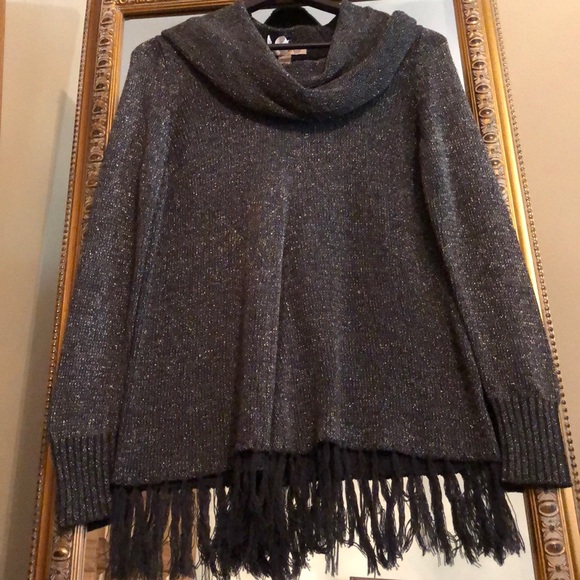 NINE WEST EUC VINTAGE AMERICA GRAY LS SWEATER SM - Picture 2 of 11